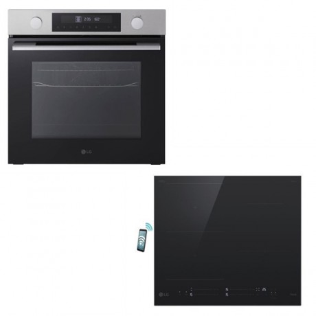 LG WS5D7230S + CBIZ2435B Σετ Εντοιχισμού Air Fry 72lt με Επαγωγικές Εστίες Π59.2εκ. Inox 
